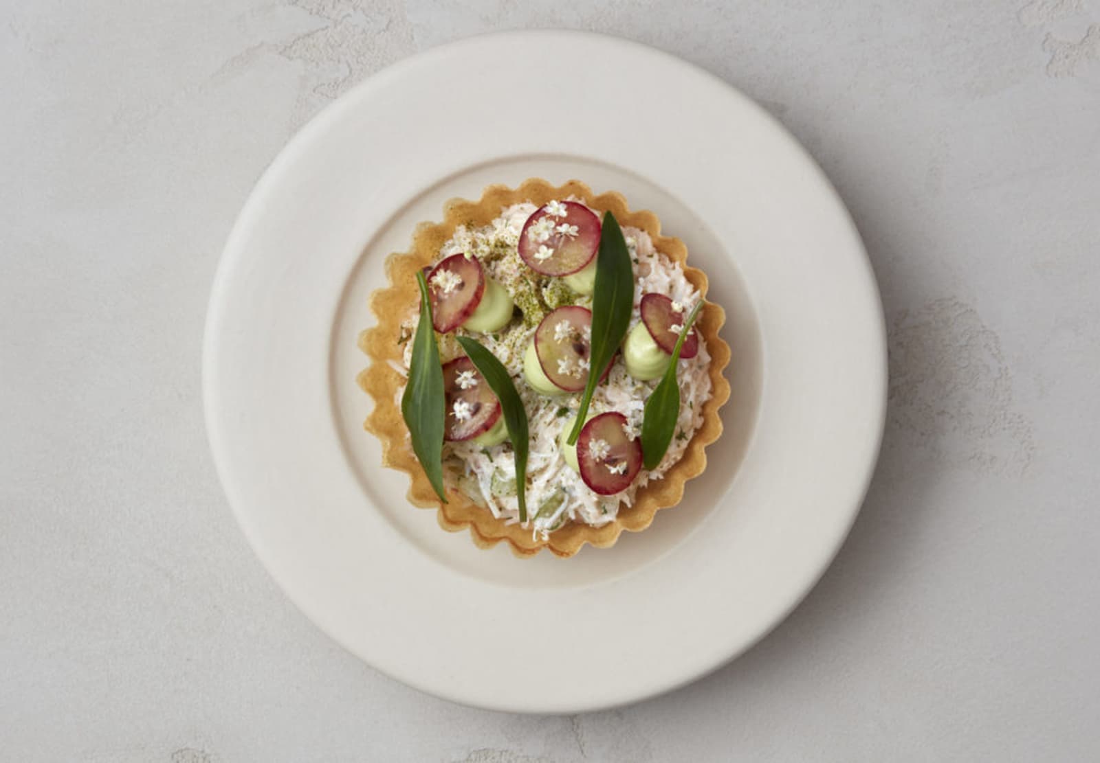 Crab Tartlet by Josh Angus, Head Chef at Hide Restaurant