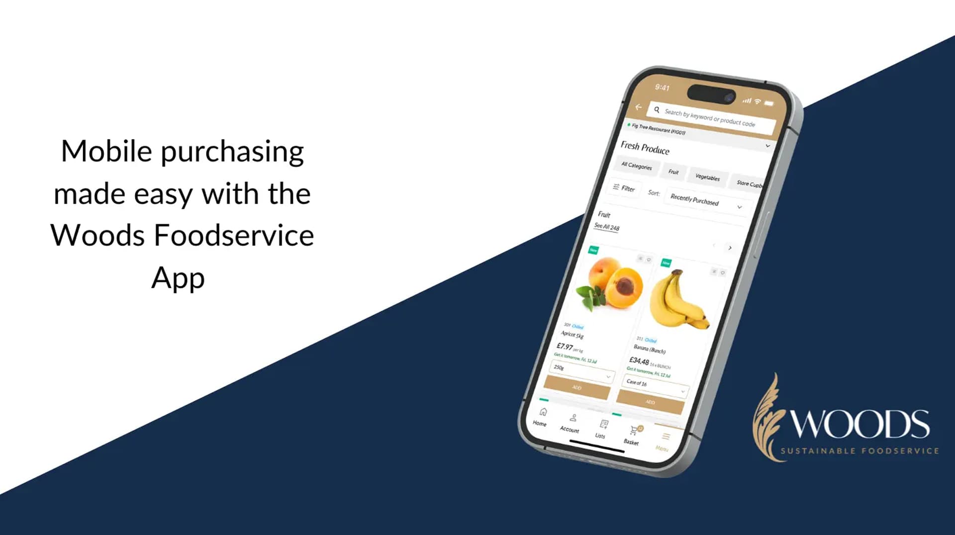 Try the Woods Foodservice App